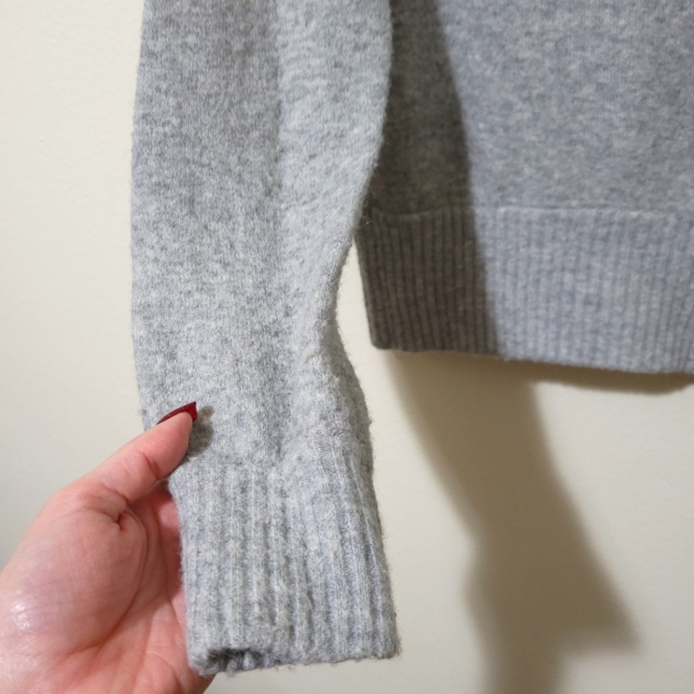 J.Crew Gray Basic Essential Gray Cozy Alpaca Meri… - image 3